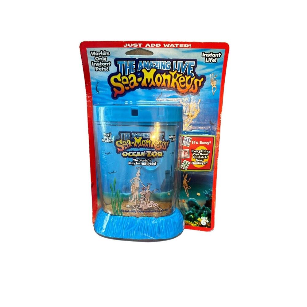 The Amazing Live SEA-MONKEYS Ocean-Zoo 2012 Blue
